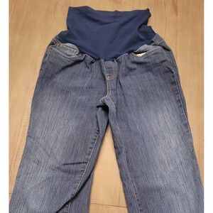 Motherhood Maternity Jeans l Bootcut – Full Over-Belly Panel, Medium Wash